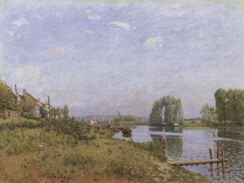 Alfred Sisley The island of Saint-Denis oil painting image